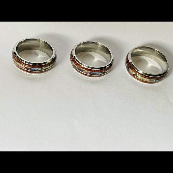 Titanium Engagement rings women’s men’s 8mm - Picture 10 of 10